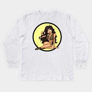 Pin-Up Girl Kids Long Sleeve T-Shirt